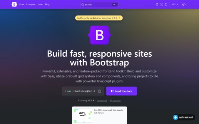 Главная страница Bootstrap