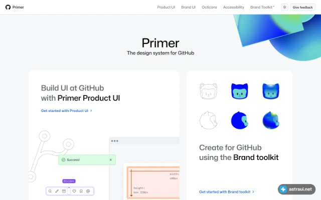 Главная страница Primer
