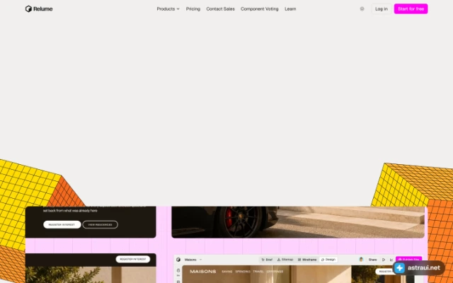 Главная страница Relume