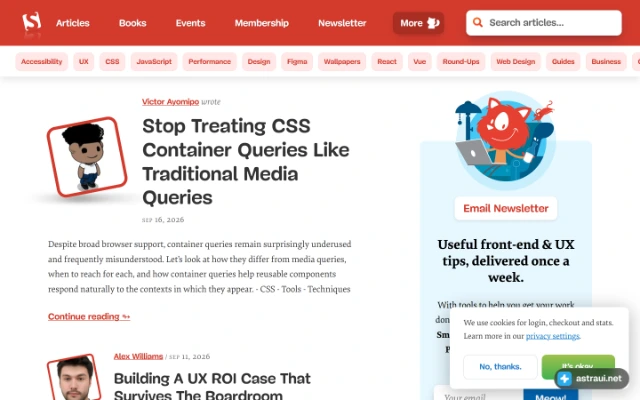 Главная страница Smashing Magazine