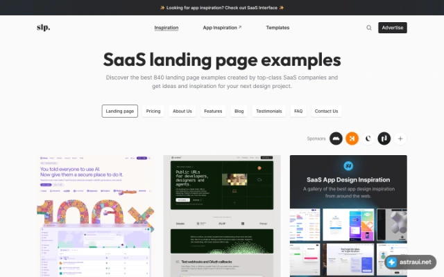 Главная страница SaaS Landing Page