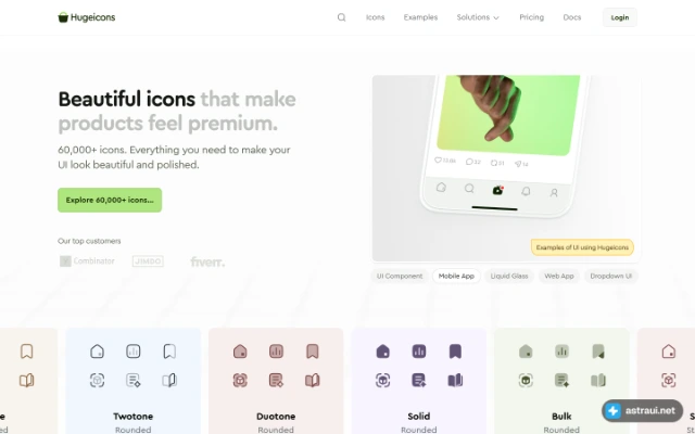 Главная страница Hugeicons