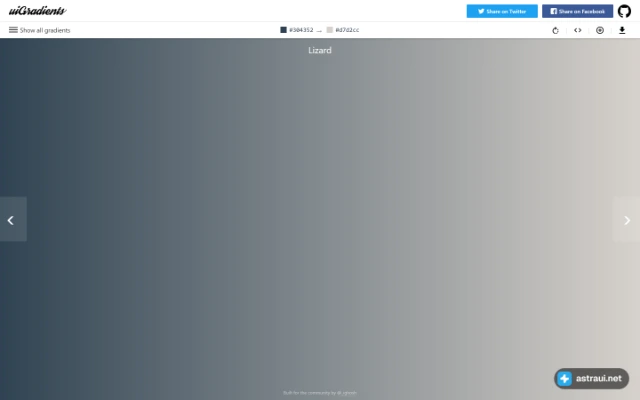Главная страница uiGradients