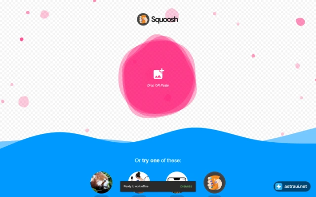 Главная страница Squoosh