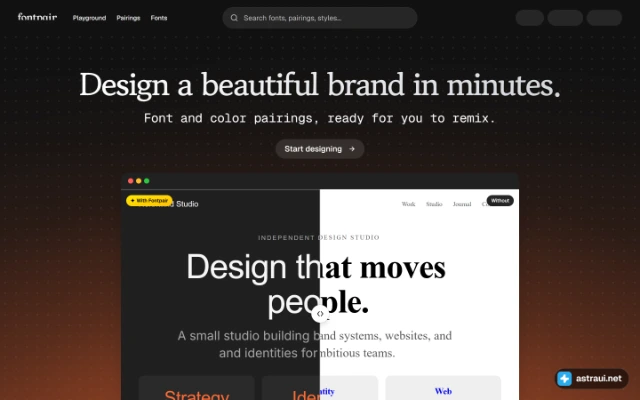 Главная страница FontPair