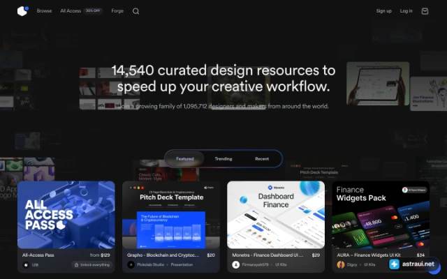Главная страница UI8