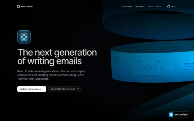 Главная страница React Email