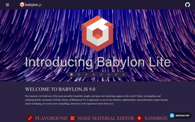 Главная страница Babylon.js