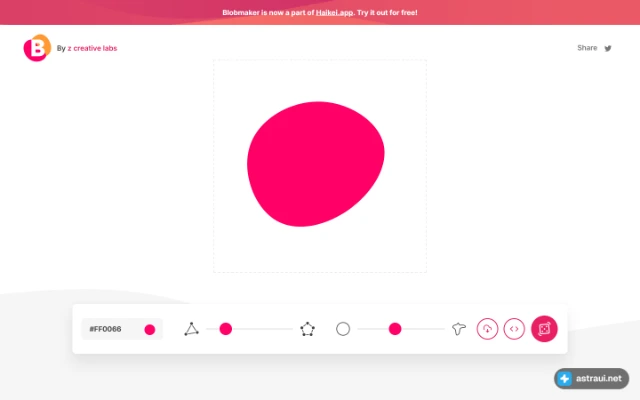 Главная страница Blobmaker