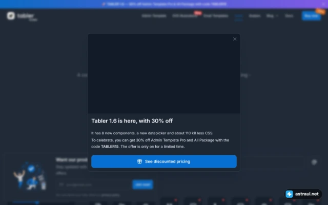 Главная страница Tabler Icons