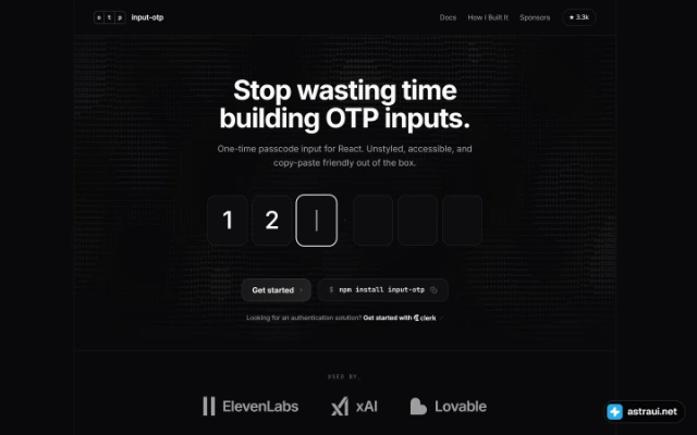 Главная страница input-otp