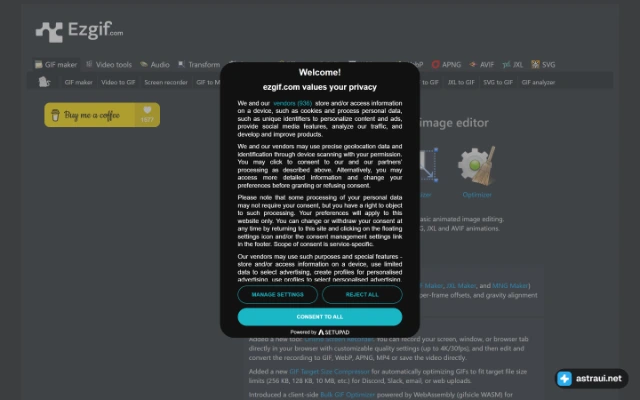 Главная страница ezgif