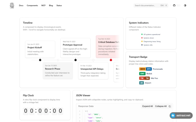 Главная страница 8StarLabs UI