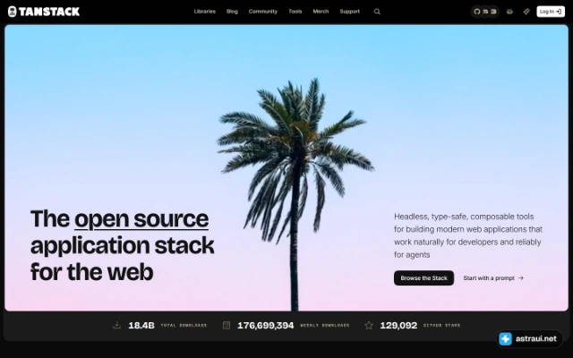 Главная страница TanStack