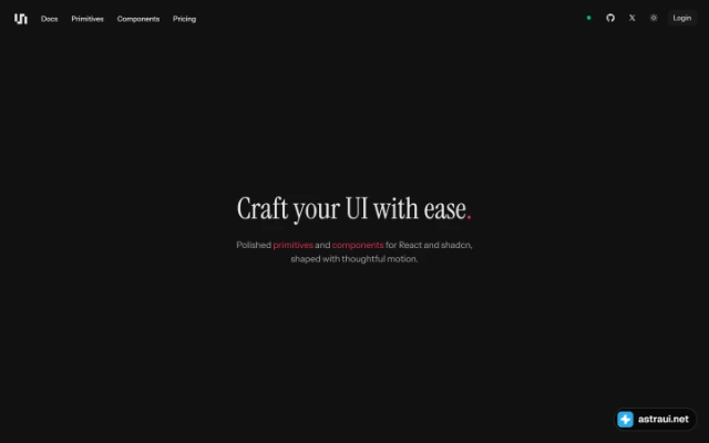 Главная страница unlumen UI