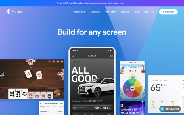 Главная страница Flutter