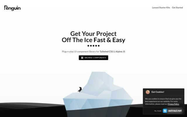 Главная страница Penguin UI