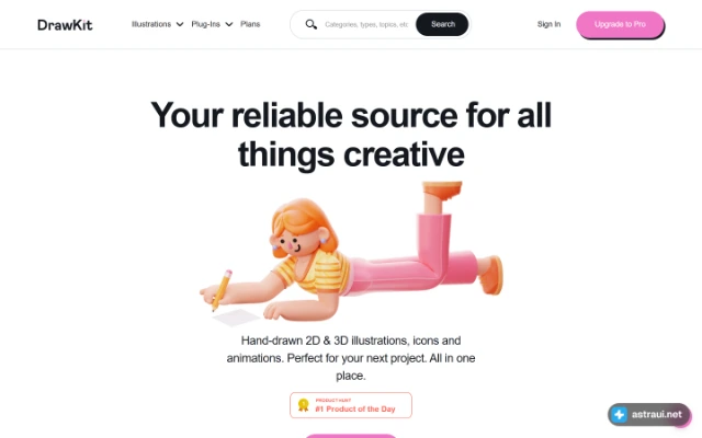 Главная страница DrawKit
