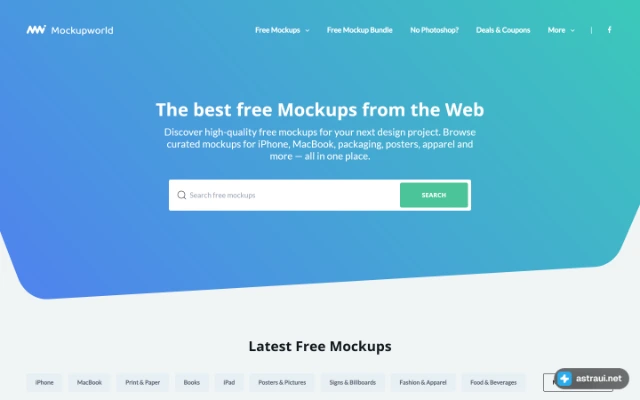 Главная страница Mockup World