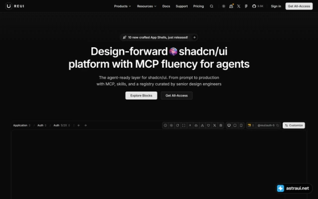 Главная страница ReUI