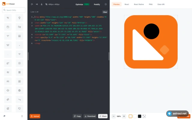 Главная страница SVG Viewer