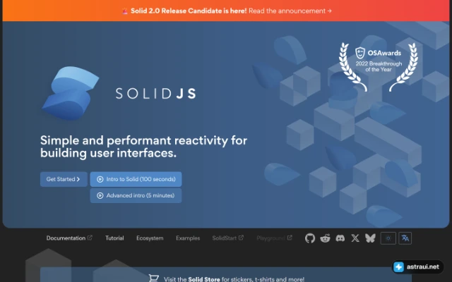 Главная страница SolidJS