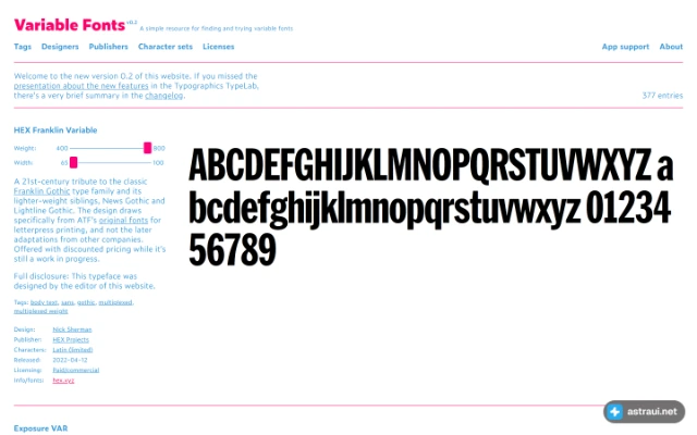 Главная страница V-Fonts