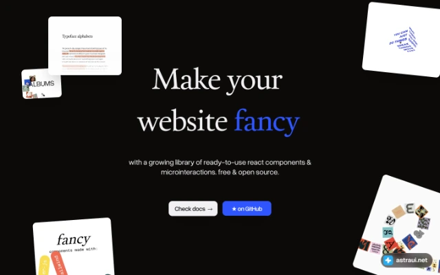 Главная страница Fancy Components