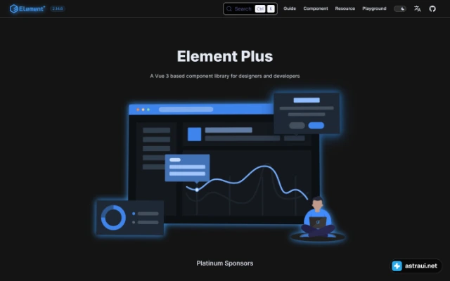Главная страница Element Plus