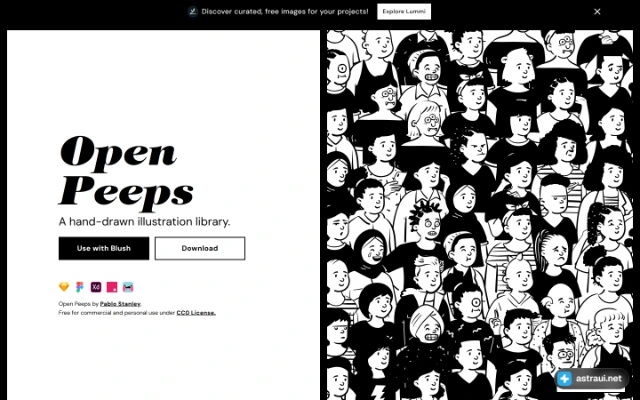 Главная страница Open Peeps