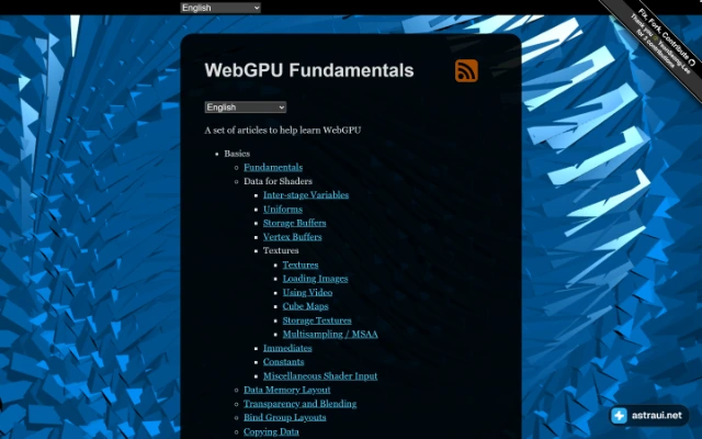 Главная страница WebGPU Fundamentals