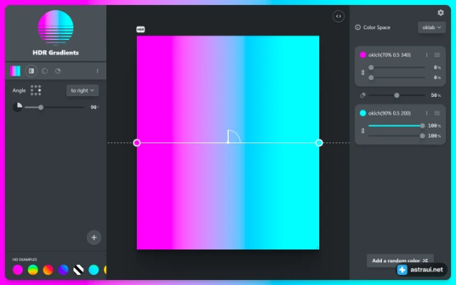 Главная страница Gradient Style