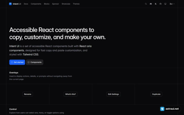 Главная страница Intent UI