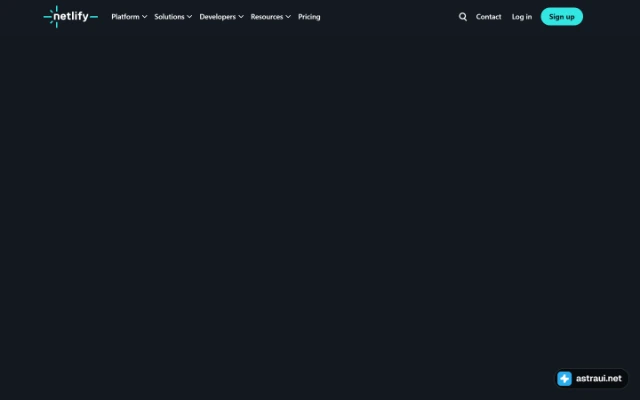 Главная страница Netlify