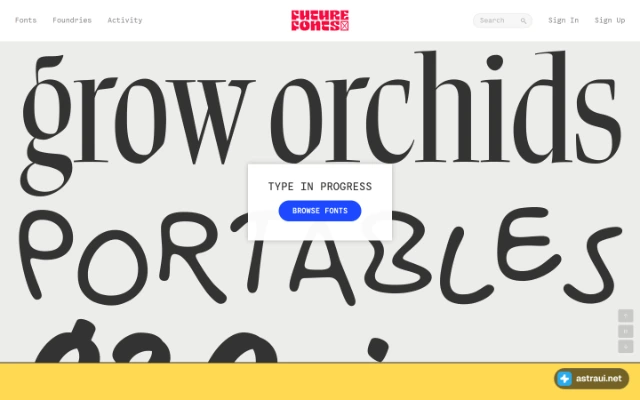 Главная страница Future Fonts