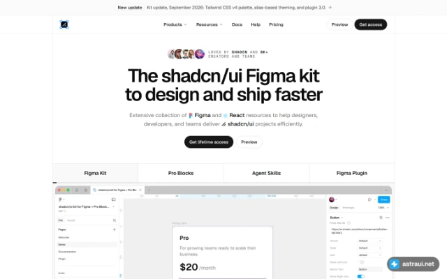 Главная страница shadcndesign