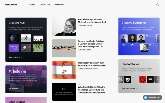 Главная страница Codrops