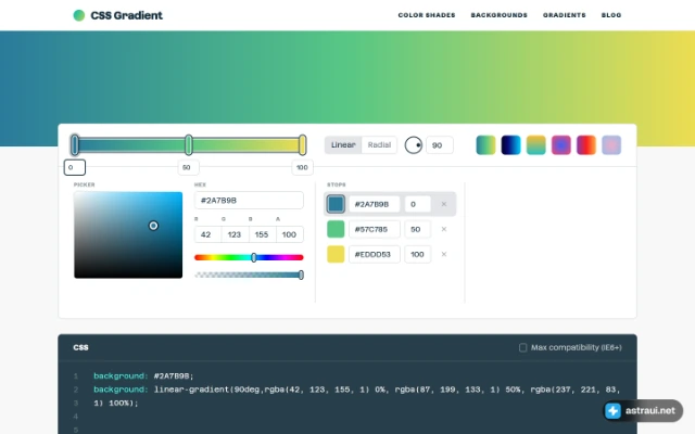 Главная страница CSS Gradient