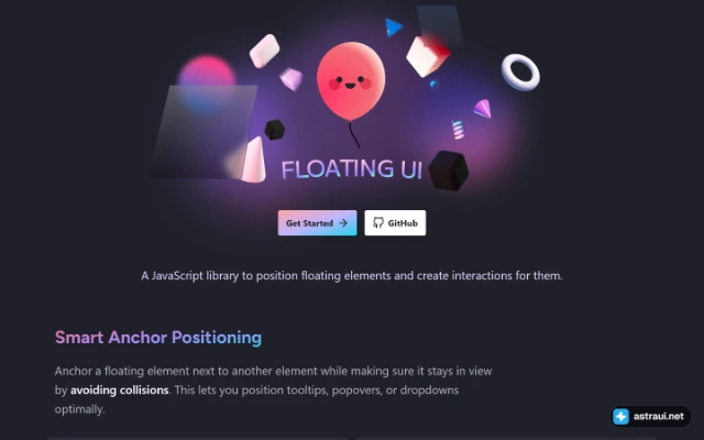 Главная страница Floating UI