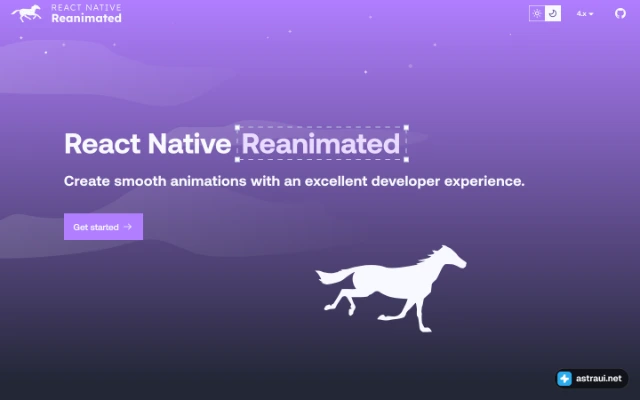 Главная страница React Native Reanimated