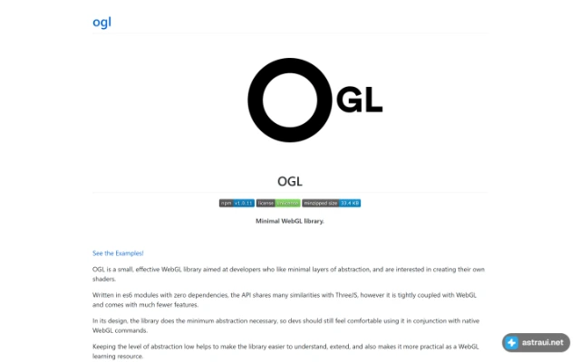 Главная страница OGL