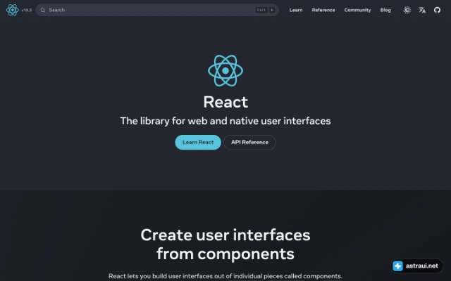 Главная страница React