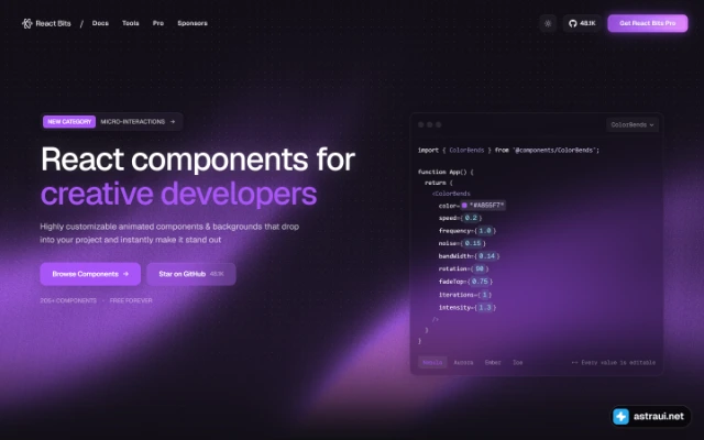 Главная страница React Bits