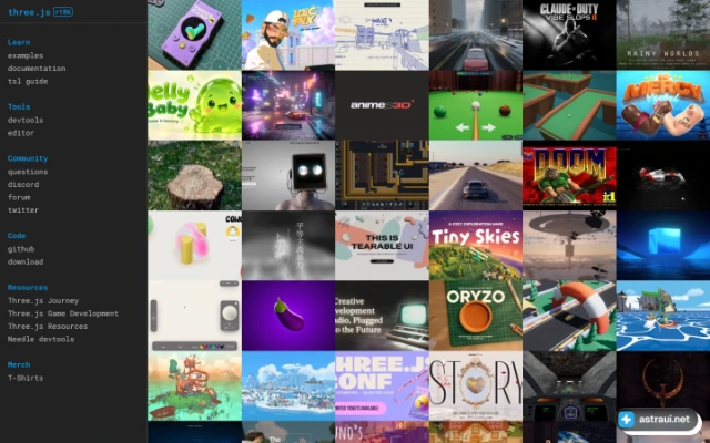 Главная страница Three.js